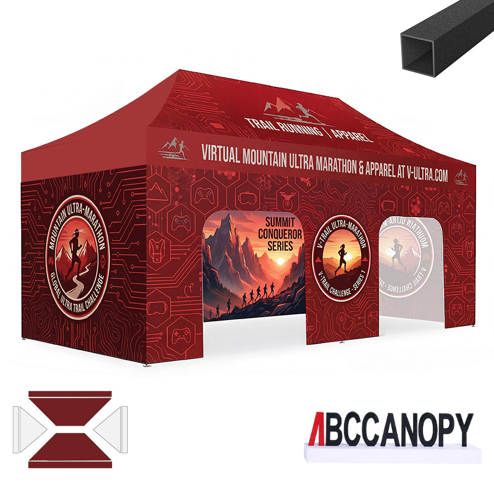 ABCCANOPY Custom Canopy Tent Pop Up Shelter (S1 Nova Base™-Lite) - 10x10, 10x15, 10x20