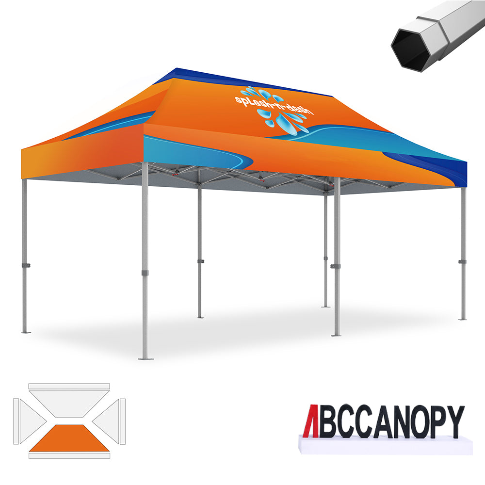 ABCCANOPY Custom Canopy Tent Heavy Duty Pop Up Shelter (S1 Nova Base™-Frame) - 8x8, 10x10, 10x15, 10x20