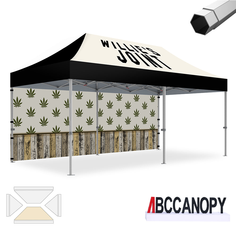 ABCCANOPY Custom Canopy Tent Heavy Duty Pop Up Shelter (S1 Nova Base™-Frame) - 8x8, 10x10, 10x15, 10x20