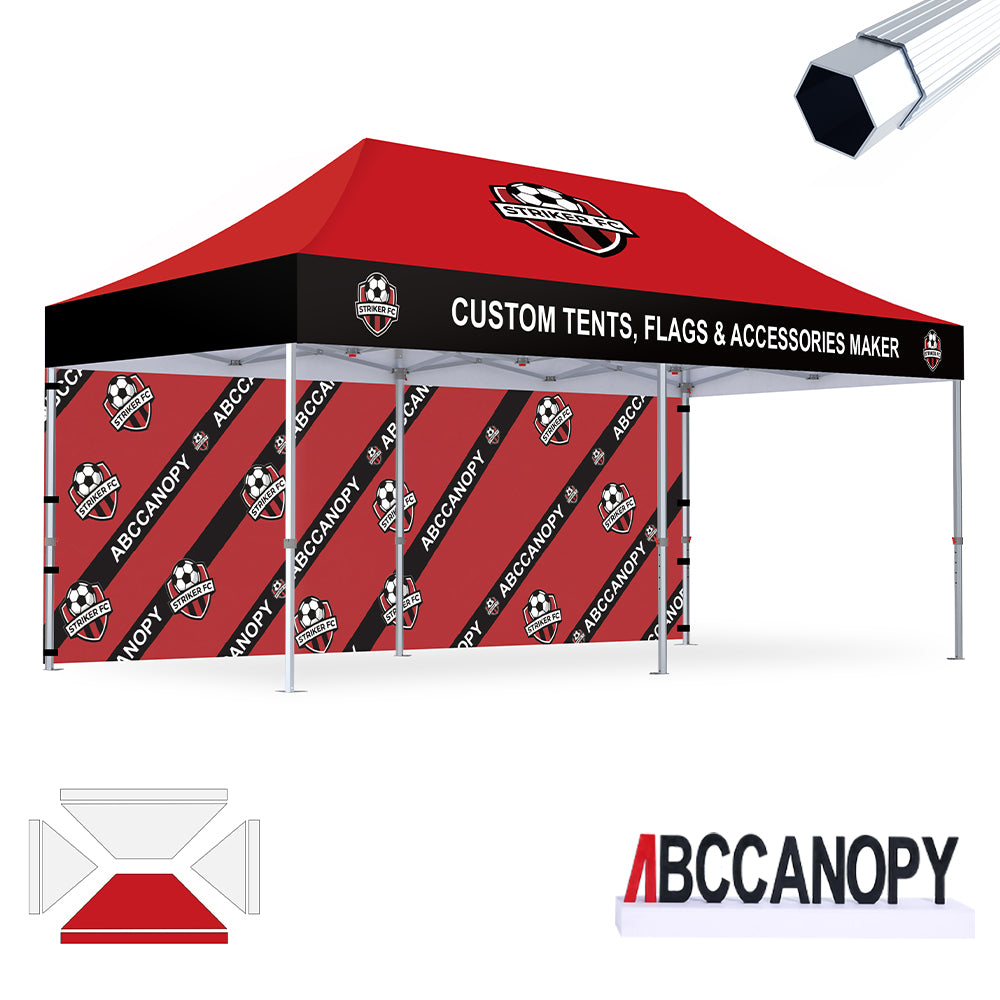 S3 BenchMark Brio™ Fort Custom Aluminum Canopy 10x10, 10x15, 10x20