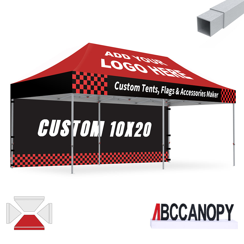 S2 Crux Start™-Core Custom Canopy Tent Square Tube 10x10, 10x15, 10x20