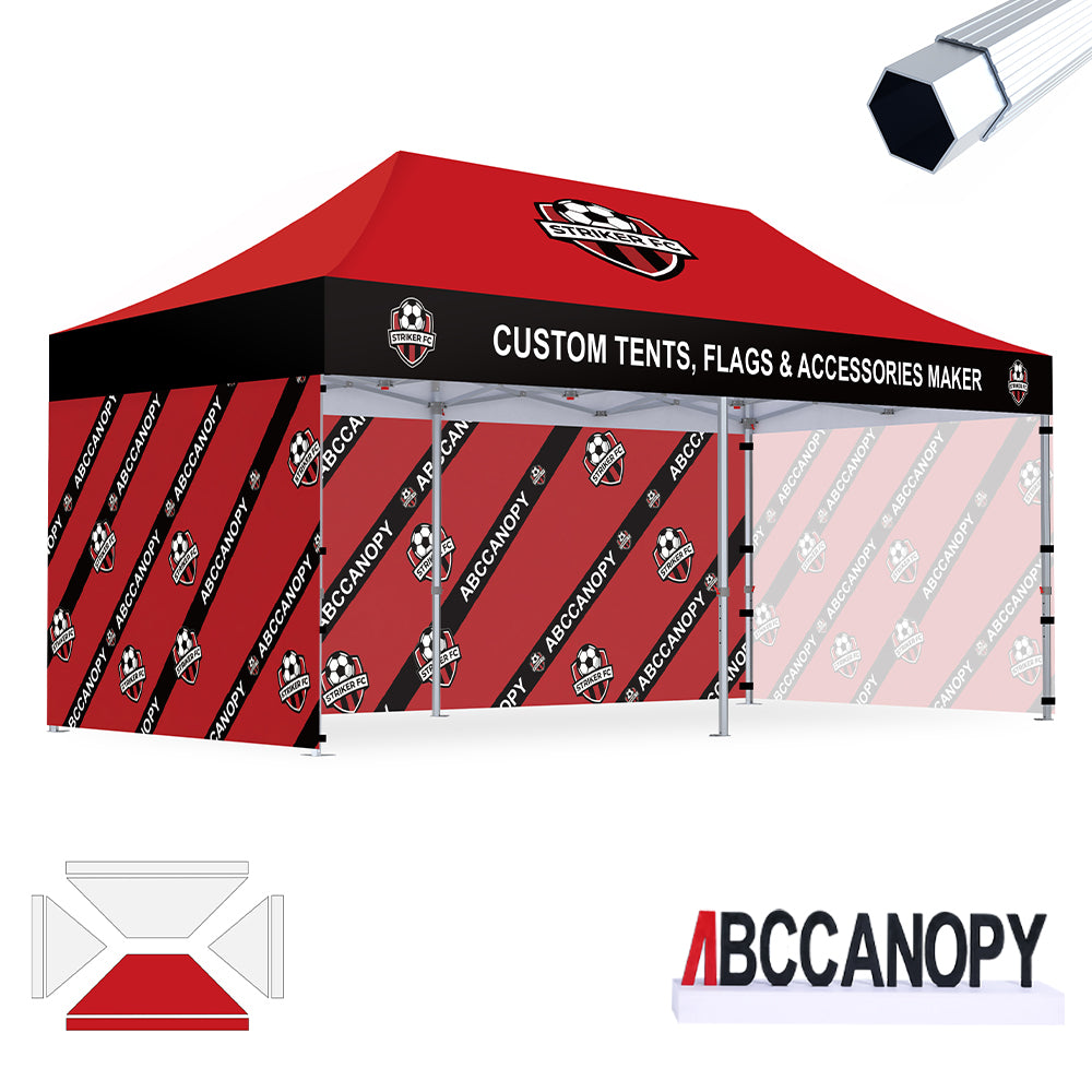 S3 BenchMark Brio™ Fort Custom Aluminum Canopy 10x10, 10x15, 10x20