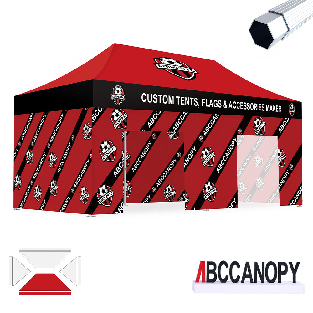S3 BenchMark Brio™ Fort Custom Aluminum Canopy 10x10, 10x15, 10x20