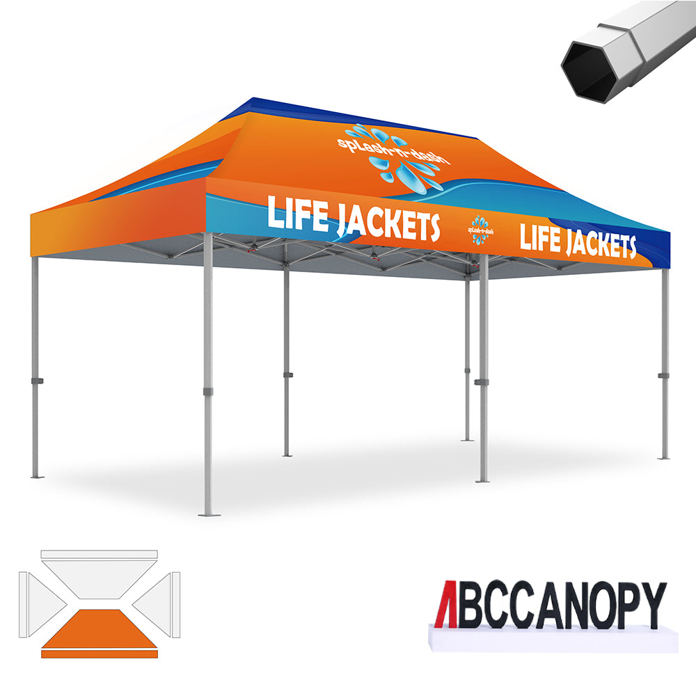ABCCANOPY Custom Canopy Tent Heavy Duty Pop Up Shelter (S1 Nova Base™-Frame) - 8x8, 10x10, 10x15, 10x20