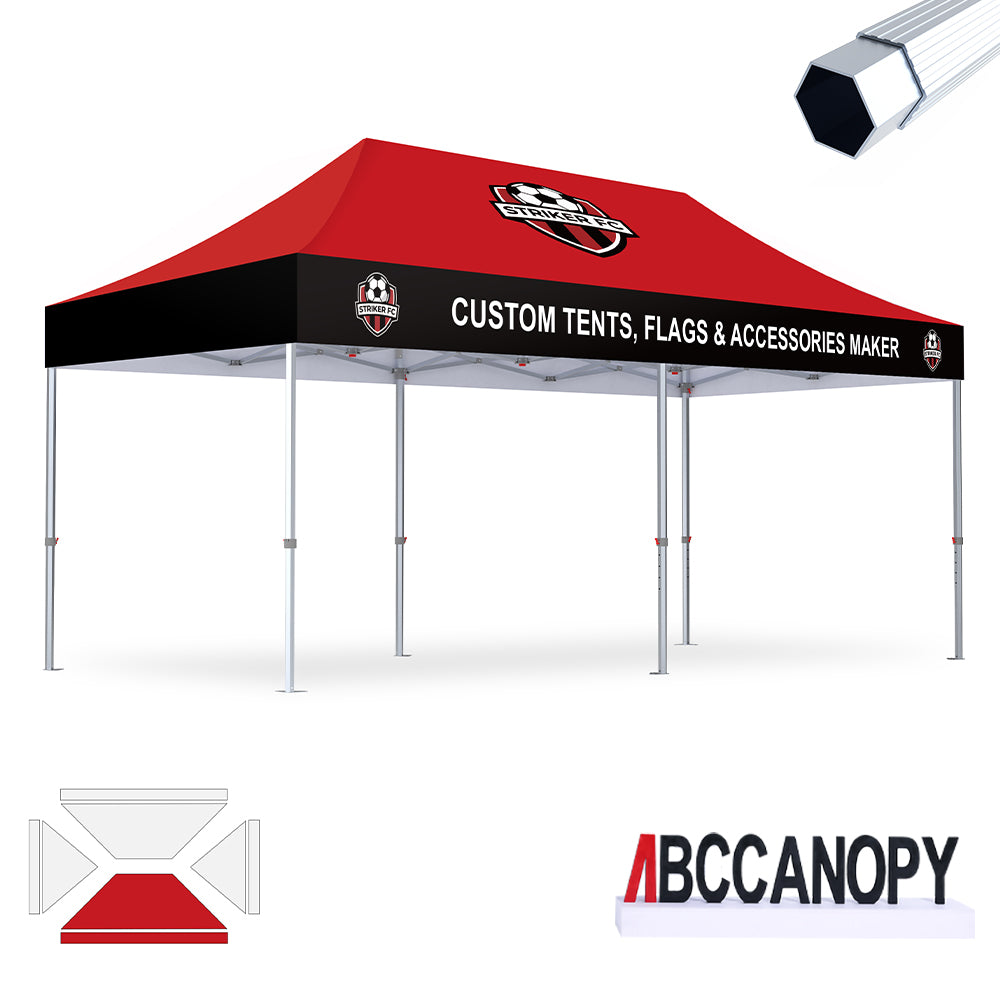 S3 BenchMark Brio™ Fort Custom Aluminum Canopy 10x10, 10x15, 10x20