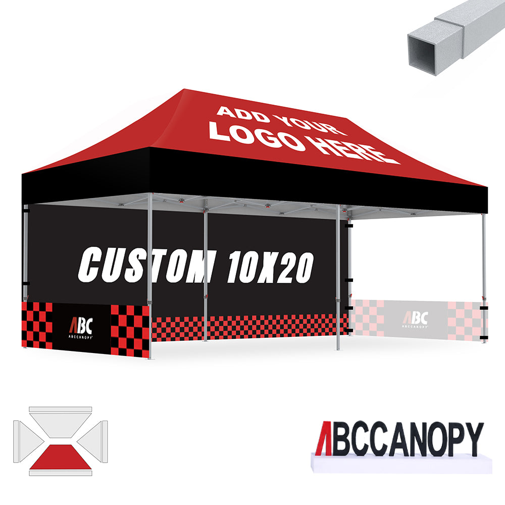 S2 Crux Start™-Core Custom Canopy Tent Square Tube 10x10, 10x15, 10x20