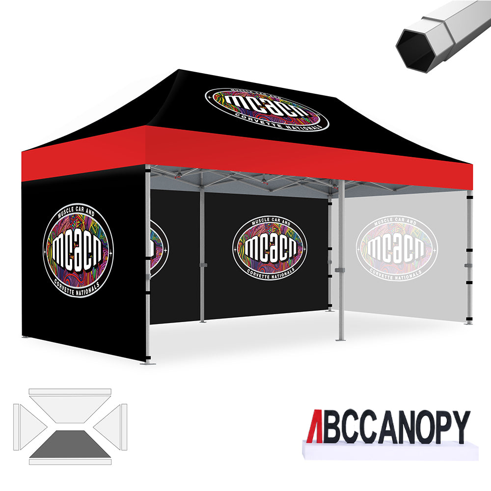 ABCCANOPY Custom Canopy Tent Heavy Duty Pop Up Shelter (S1 Nova Base™-Frame) - 8x8, 10x10, 10x15, 10x20