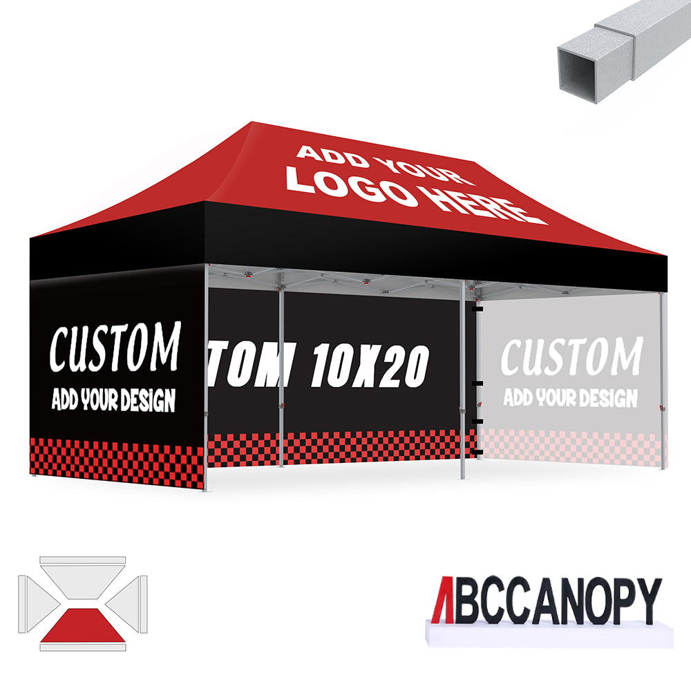 S2 Crux Start™-Core Custom Canopy Tent Square Tube 10x10, 10x15, 10x20