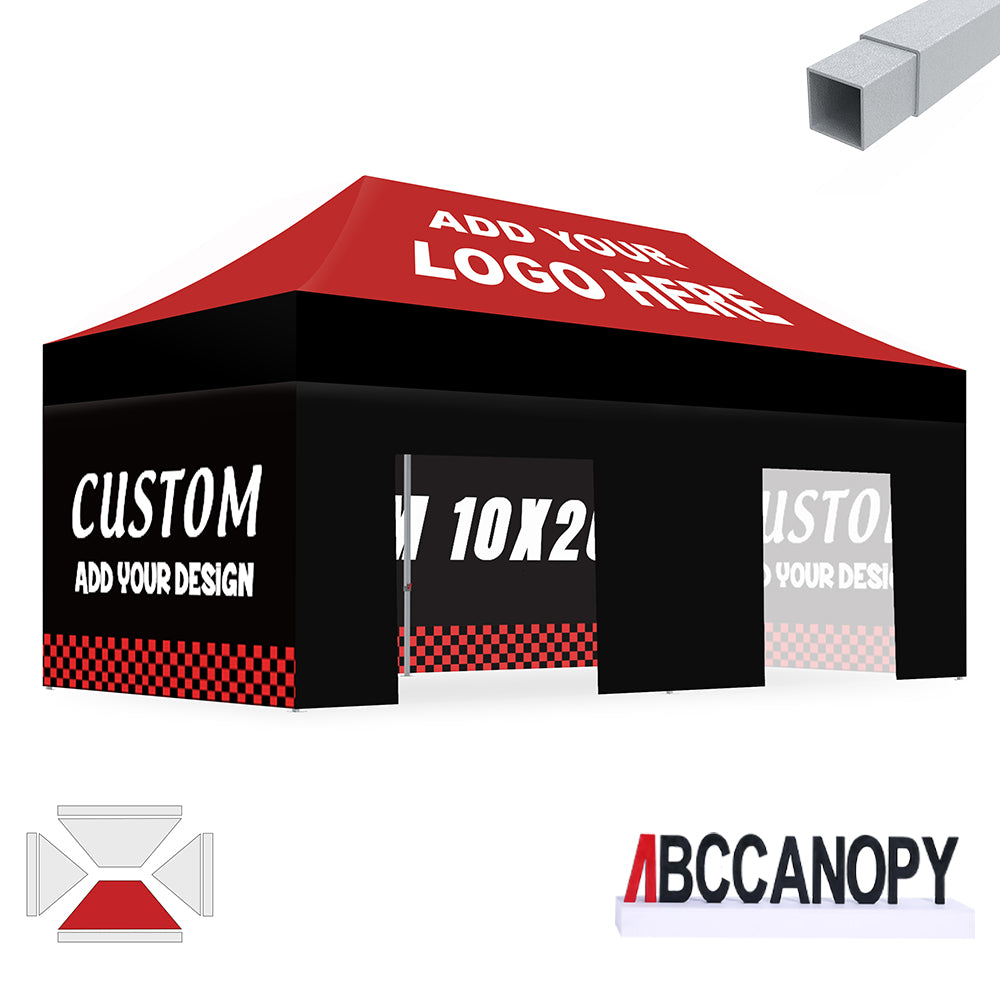 S2 Crux Start™-Core Custom Canopy Tent Square Tube 10x10, 10x15, 10x20