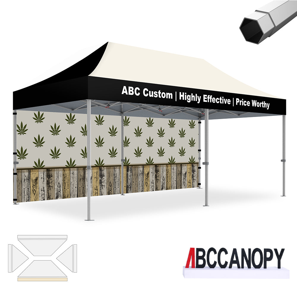 ABCCANOPY Custom Canopy Tent Heavy Duty Pop Up Shelter (S1 Nova Base™-Frame) - 8x8, 10x10, 10x15, 10x20