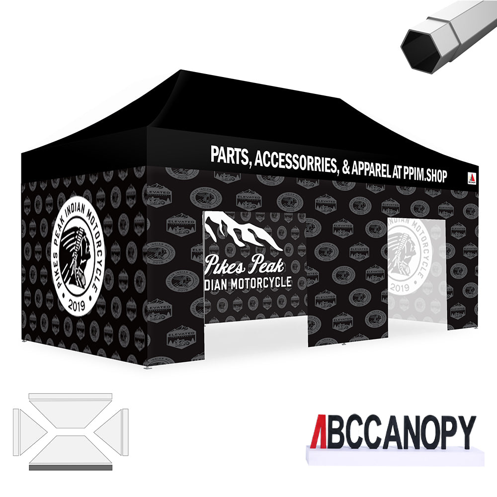 ABCCANOPY Custom Canopy Tent Heavy Duty Pop Up Shelter (S1 Nova Base™-Frame) - 8x8, 10x10, 10x15, 10x20