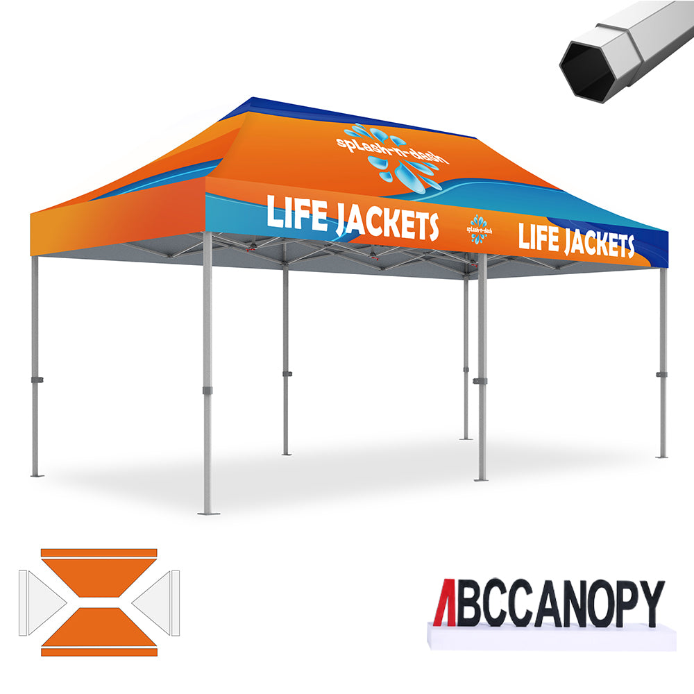 ABCCANOPY Custom Canopy Tent Heavy Duty Pop Up Shelter (S1 Nova Base™-Frame) - 8x8, 10x10, 10x15, 10x20