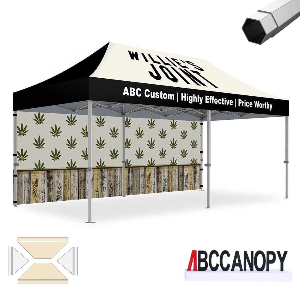 ABCCANOPY Custom Canopy Tent Heavy Duty Pop Up Shelter (S1 Nova Base™-Frame) - 8x8, 10x10, 10x15, 10x20
