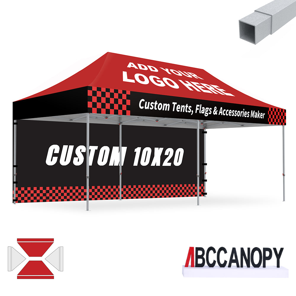 S2 Crux Start™-Core Custom Canopy Tent Square Tube 10x10, 10x15, 10x20
