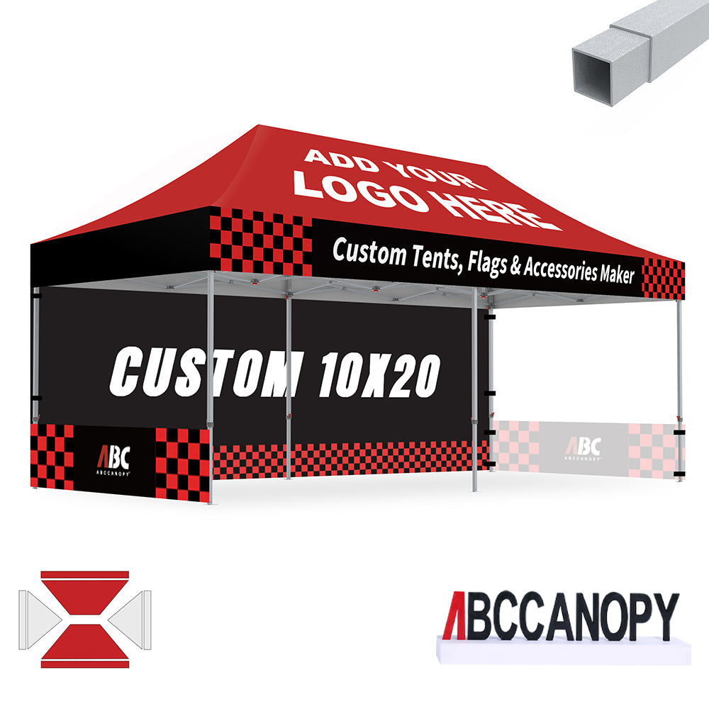 S2 Crux Start™-Core Custom Canopy Tent Square Tube 10x10, 10x15, 10x20