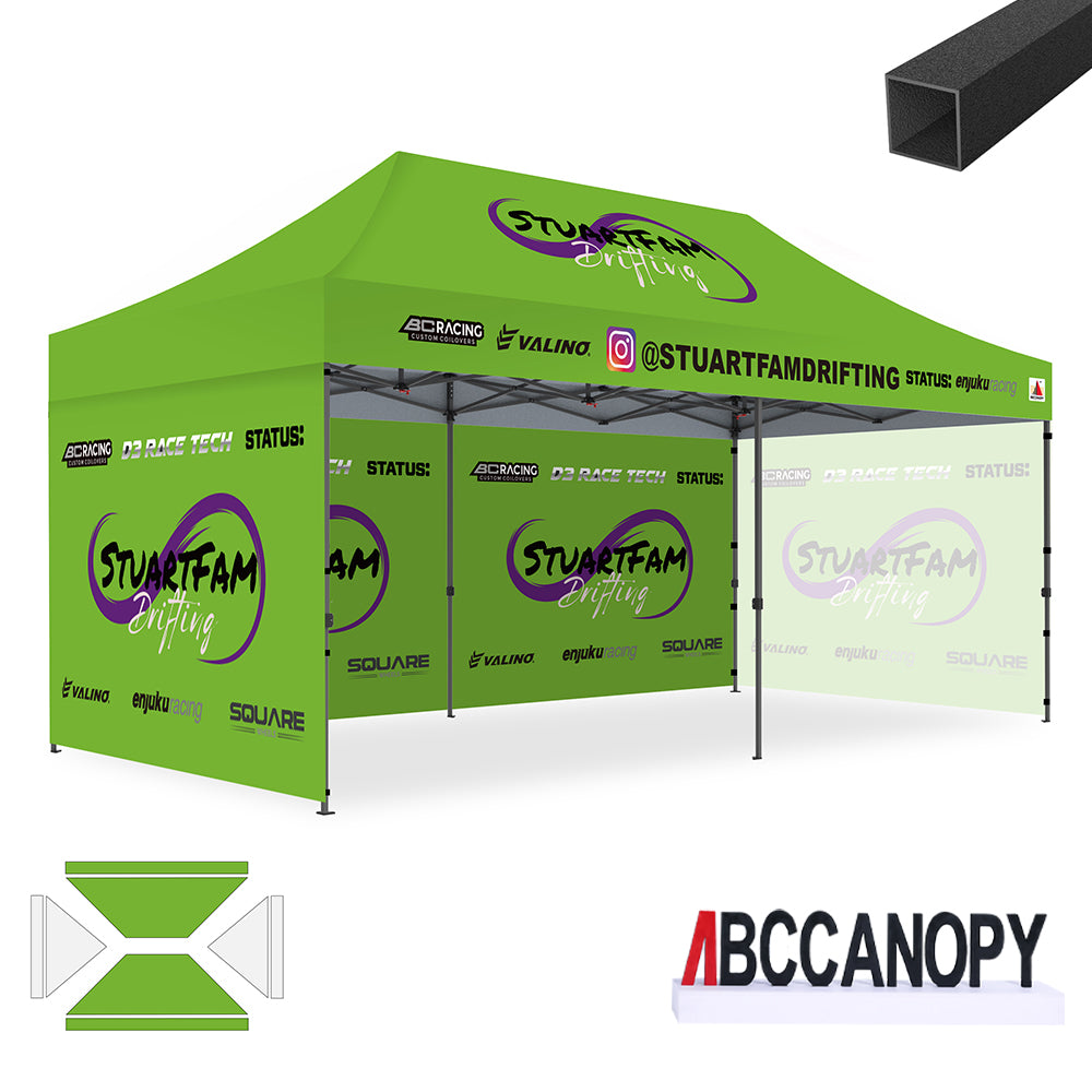 ABCCANOPY Custom Canopy Tent Pop Up Shelter (S1 Nova Base™-Lite) - 10x10, 10x15, 10x20