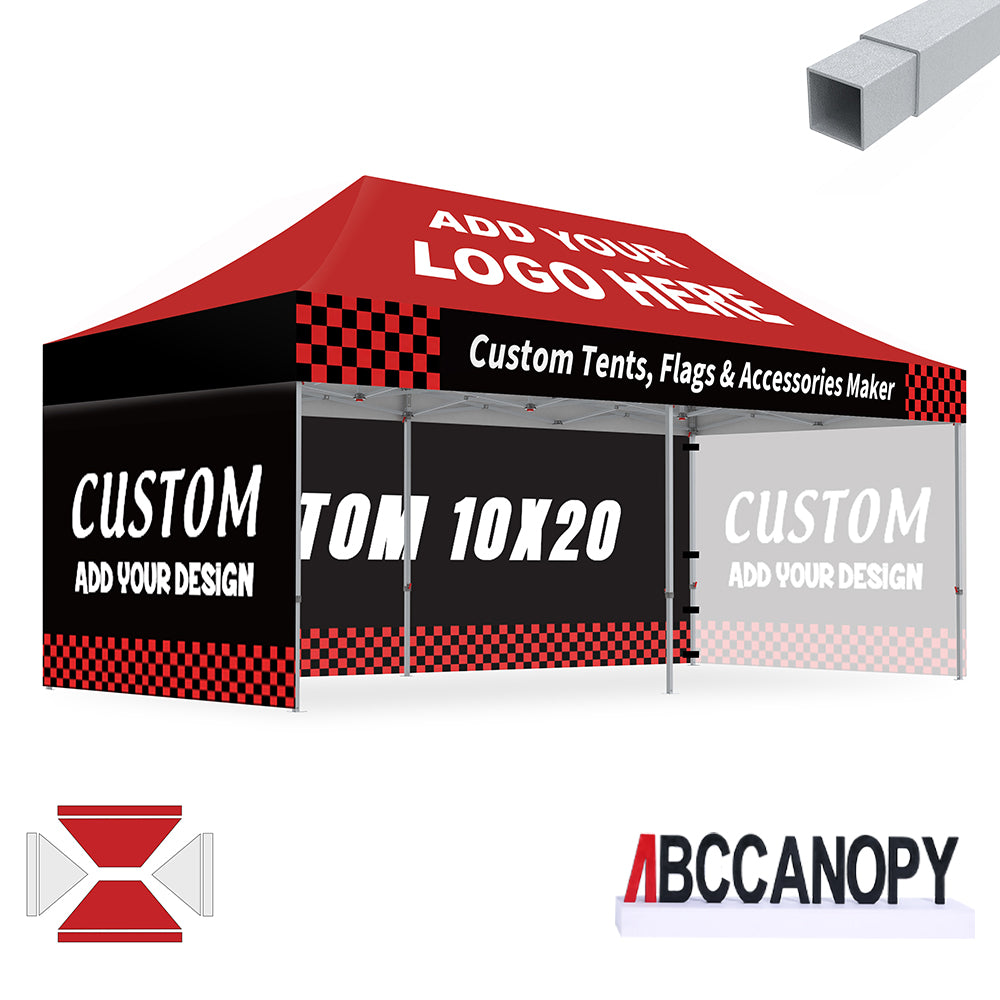 S2 Crux Start™-Core Custom Canopy Tent Square Tube 10x10, 10x15, 10x20