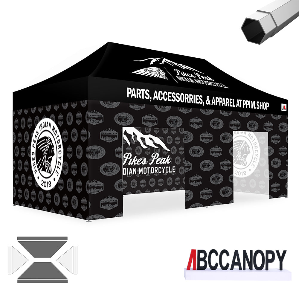 ABCCANOPY Custom Canopy Tent Heavy Duty Pop Up Shelter (S1 Nova Base™-Frame) - 8x8, 10x10, 10x15, 10x20