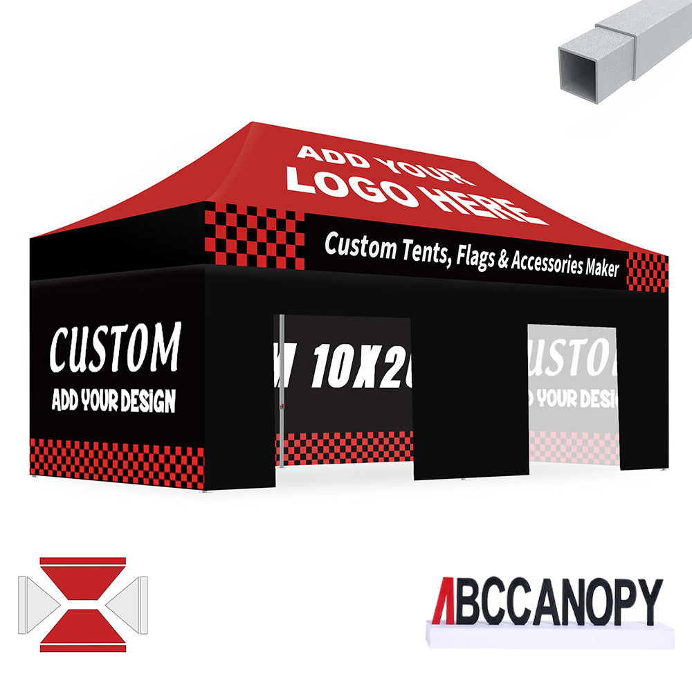 S2 Crux Start™-Core Custom Canopy Tent Square Tube 10x10, 10x15, 10x20