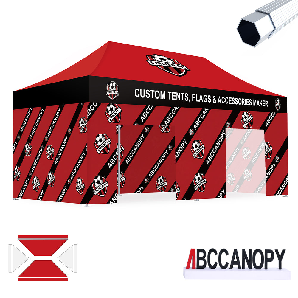 S3 BenchMark Brio™ Fort Custom Aluminum Canopy 10x10, 10x15, 10x20