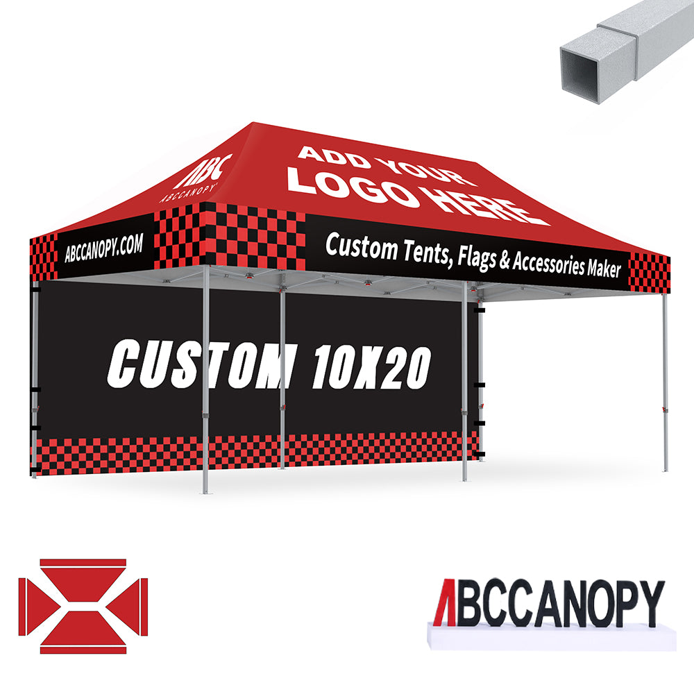 S2 Crux Start™-Core Custom Canopy Tent Square Tube 10x10, 10x15, 10x20