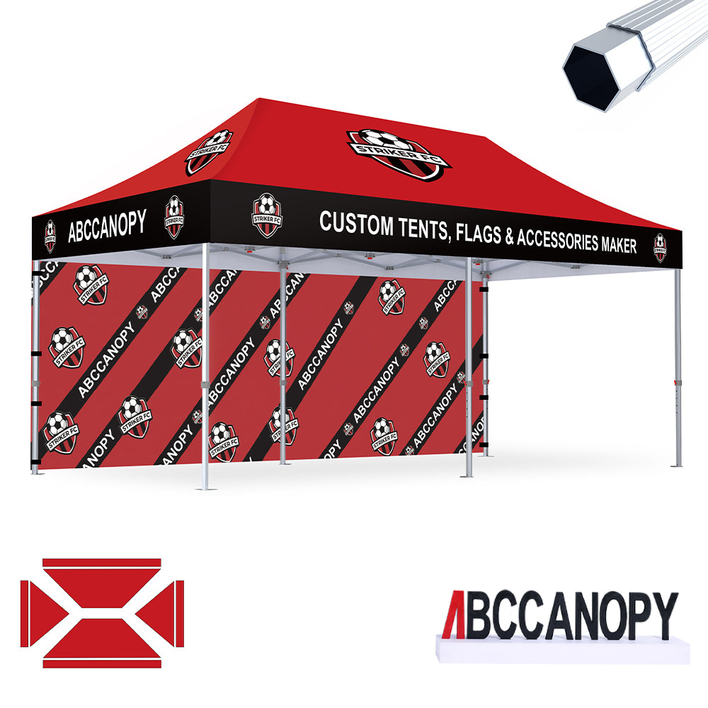 S3 BenchMark Brio™ Fort Custom Aluminum Canopy 10x10, 10x15, 10x20