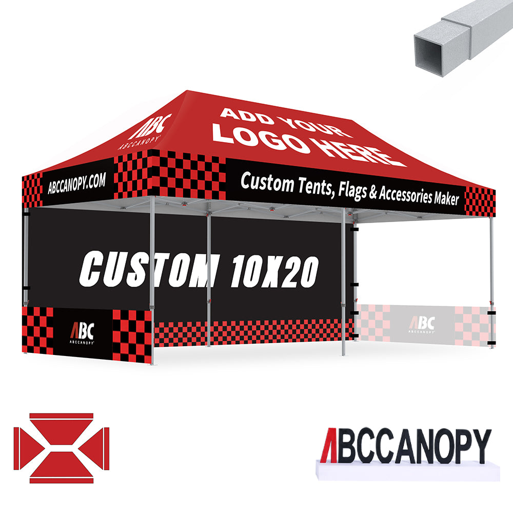 S2 Crux Start™-Core Custom Canopy Tent Square Tube 10x10, 10x15, 10x20