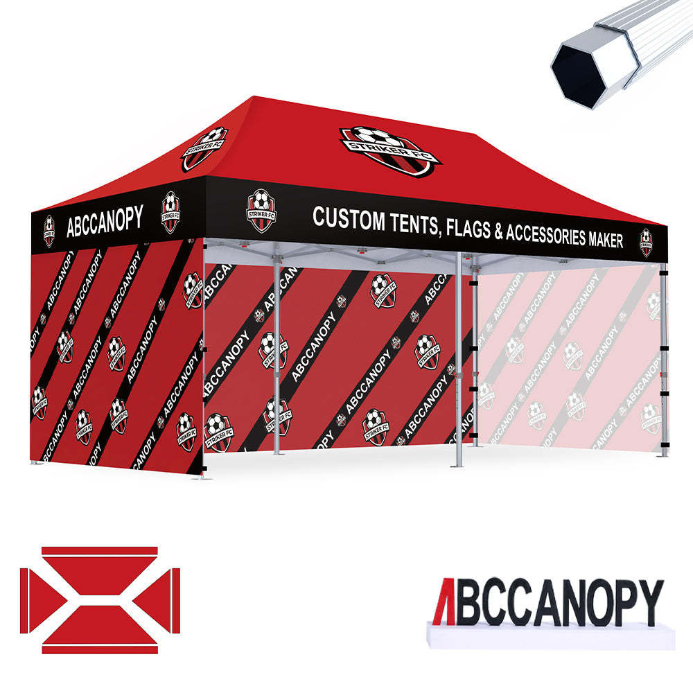 S3 BenchMark Brio™ Fort Custom Aluminum Canopy 10x10, 10x15, 10x20