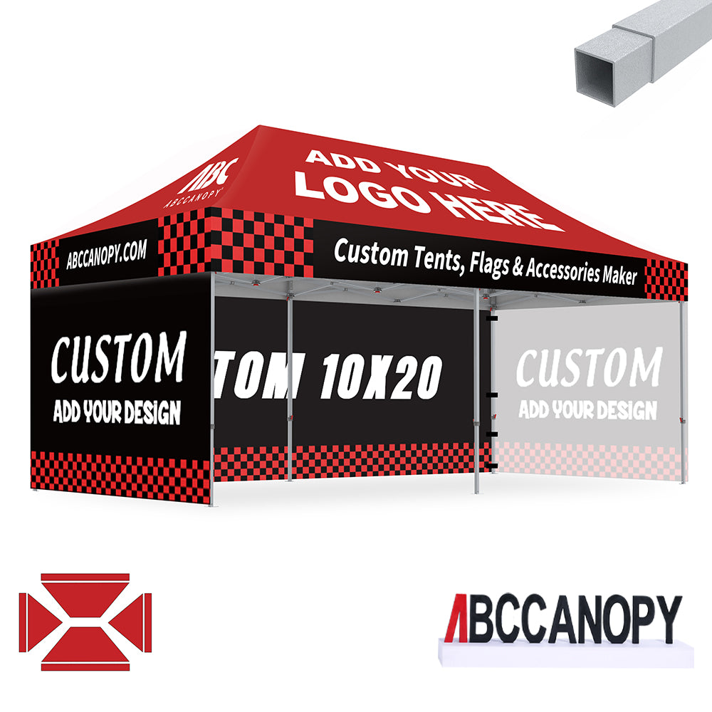 S2 Crux Start™-Core Custom Canopy Tent Square Tube 10x10, 10x15, 10x20