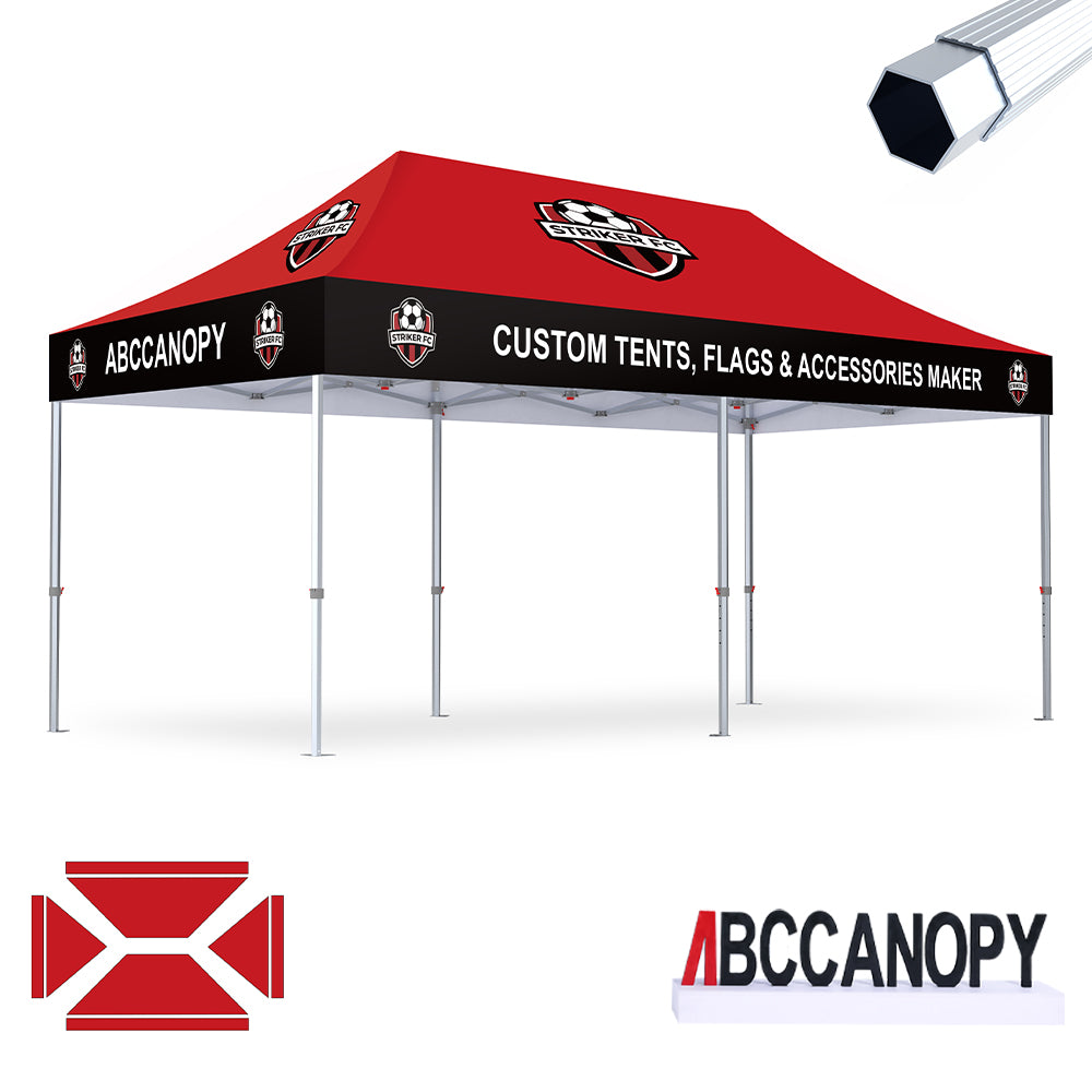 S3 BenchMark Brio™ Fort Custom Aluminum Canopy 10x10, 10x15, 10x20