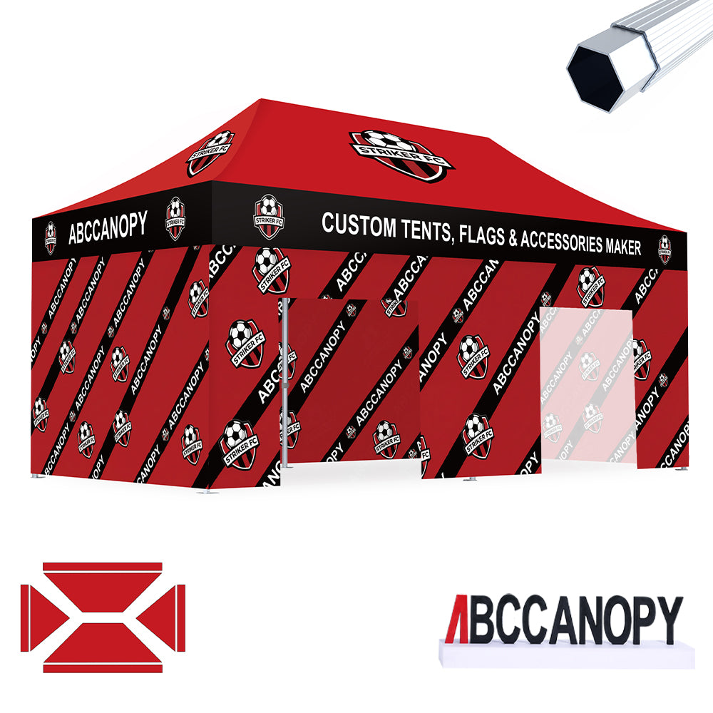 S3 BenchMark Brio™ Fort Custom Aluminum Canopy 10x10, 10x15, 10x20