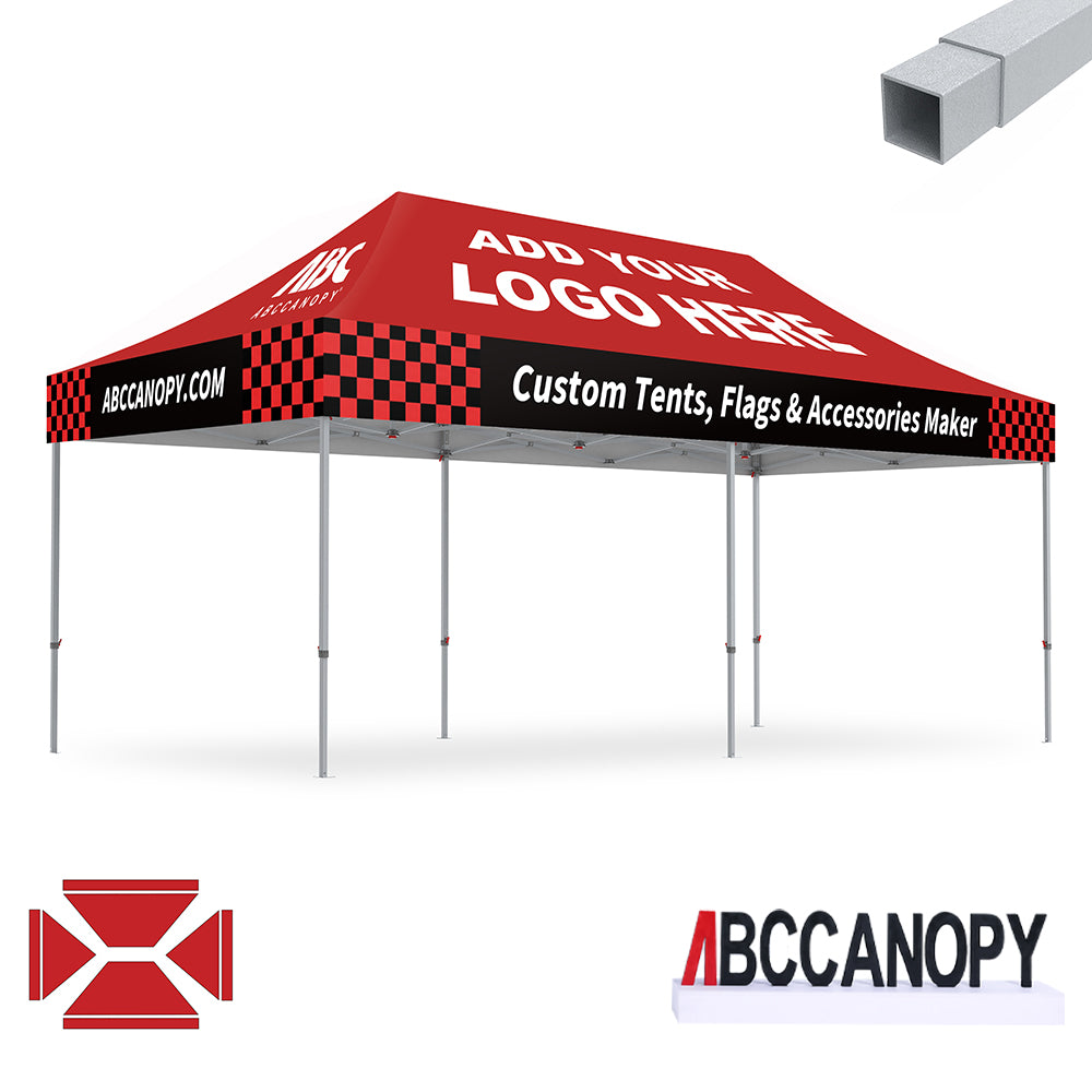 S2 Crux Start™-Core Custom Canopy Tent Square Tube 10x10, 10x15, 10x20