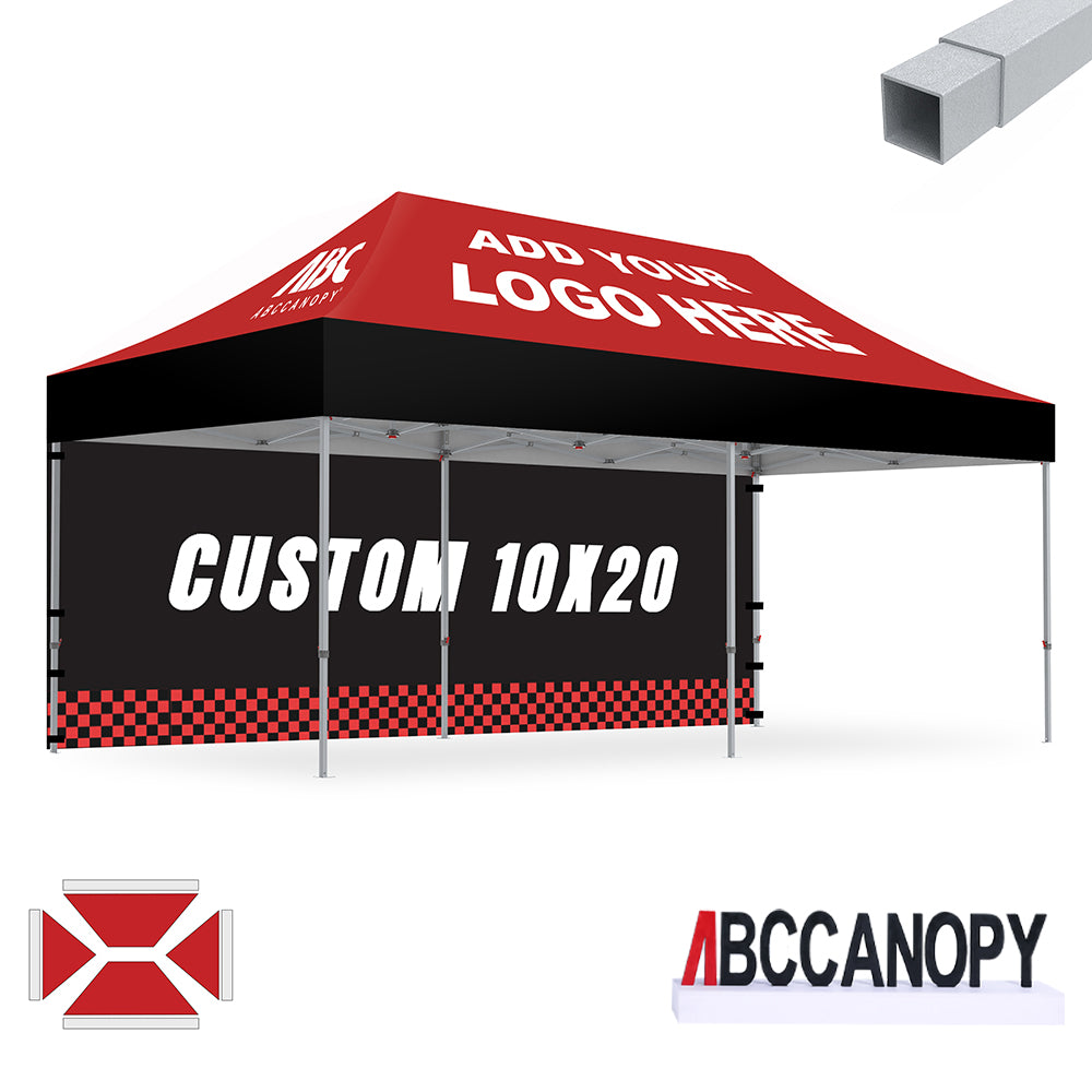 S2 Crux Start™-Core Custom Canopy Tent Square Tube 10x10, 10x15, 10x20