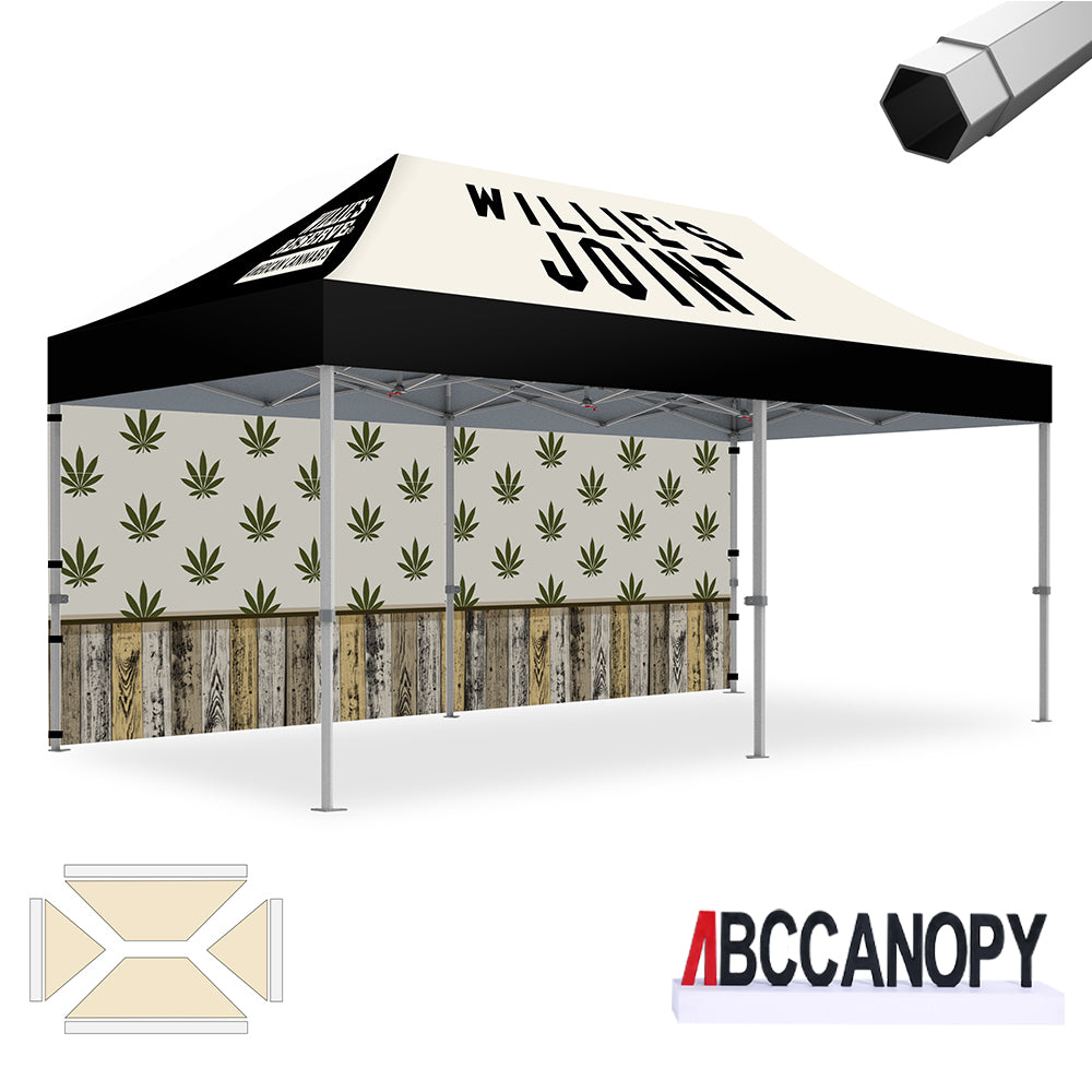 ABCCANOPY Custom Canopy Tent Heavy Duty Pop Up Shelter (S1 Nova Base™-Frame) - 8x8, 10x10, 10x15, 10x20