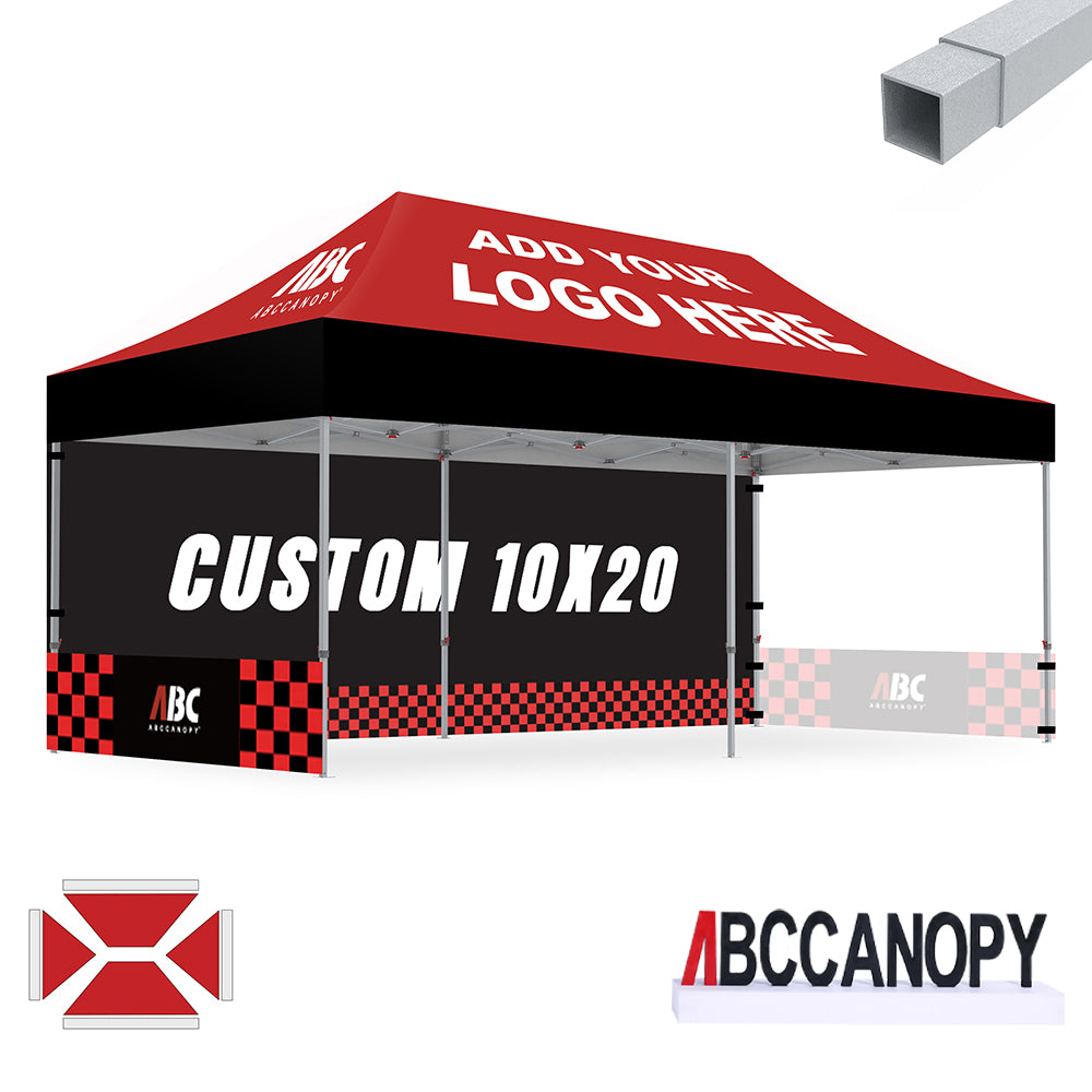 S2 Crux Start™-Core Custom Canopy Tent Square Tube 10x10, 10x15, 10x20