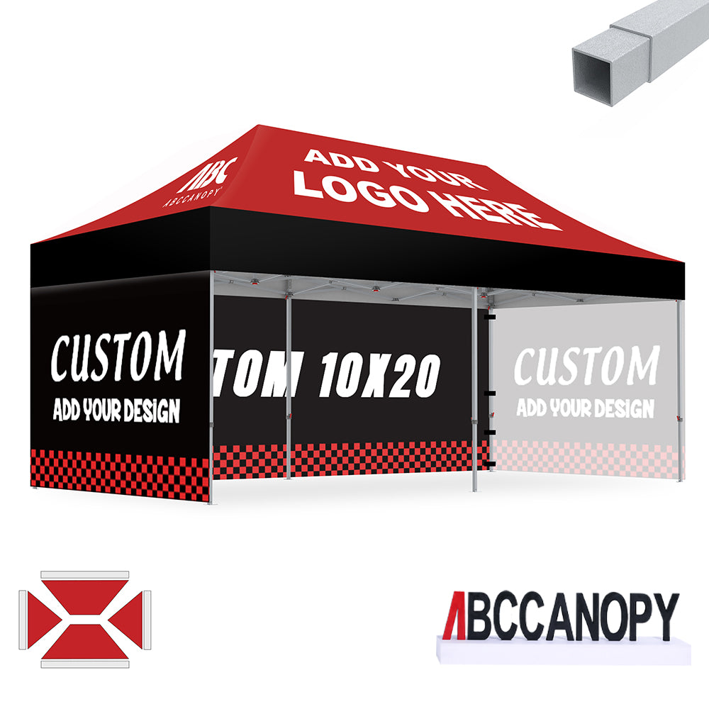 S2 Crux Start™-Core Custom Canopy Tent Square Tube 10x10, 10x15, 10x20