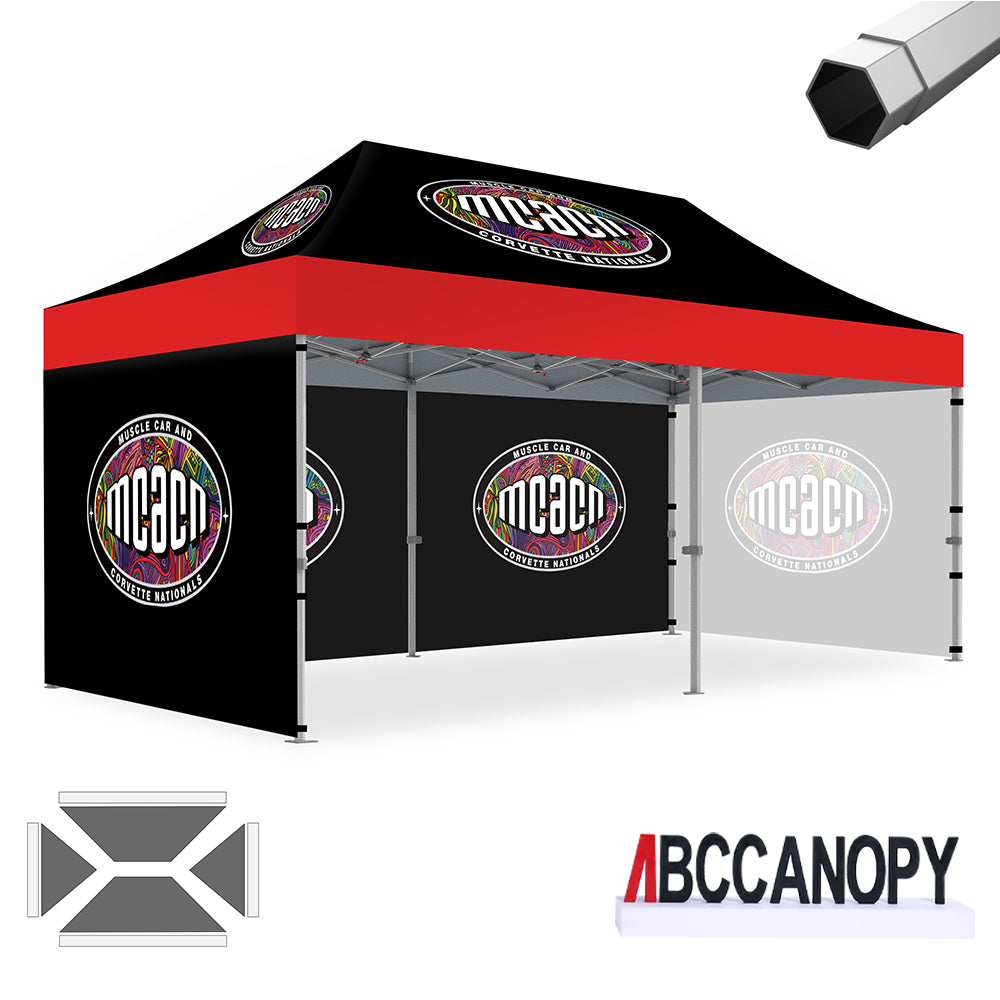 ABCCANOPY Custom Canopy Tent Heavy Duty Pop Up Shelter (S1 Nova Base™-Frame) - 8x8, 10x10, 10x15, 10x20