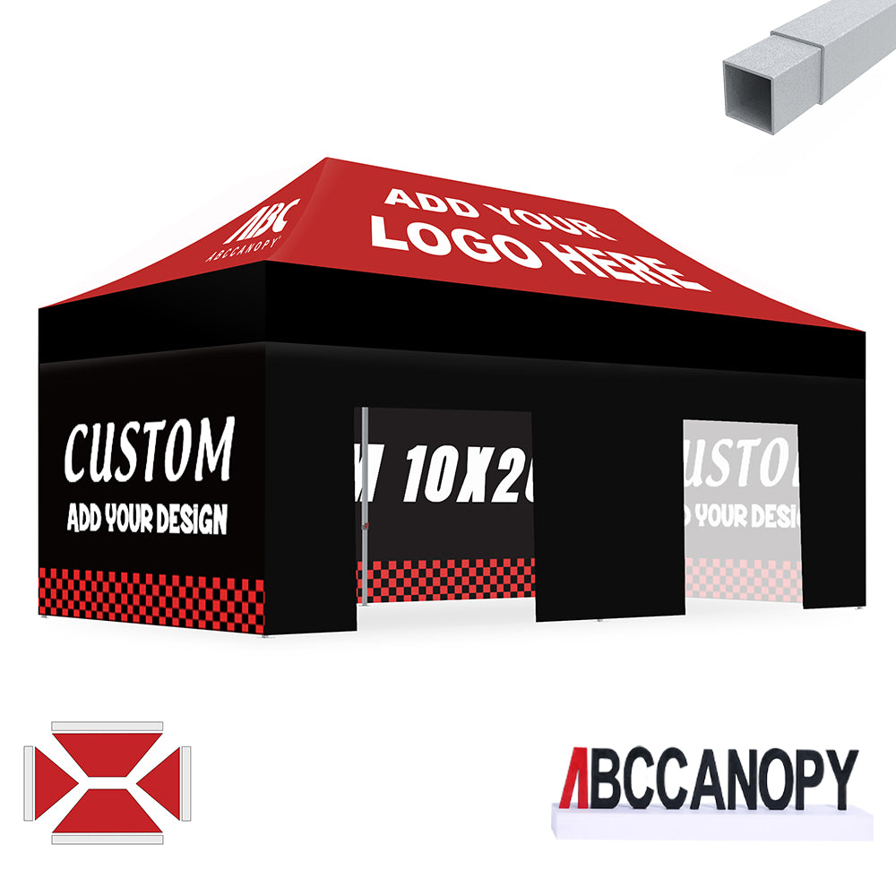 S2 Crux Start™-Core Custom Canopy Tent Square Tube 10x10, 10x15, 10x20