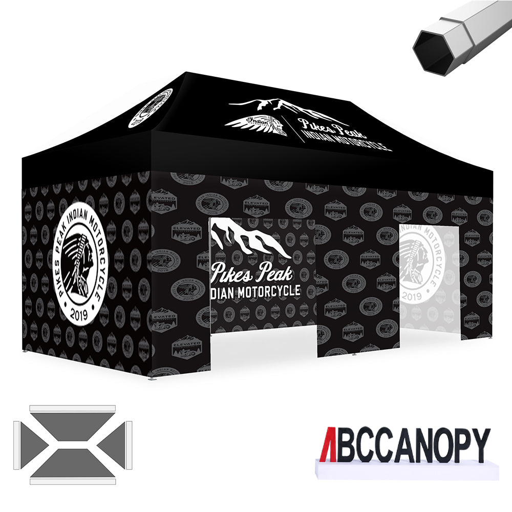 ABCCANOPY Custom Canopy Tent Heavy Duty Pop Up Shelter (S1 Nova Base™-Frame) - 8x8, 10x10, 10x15, 10x20