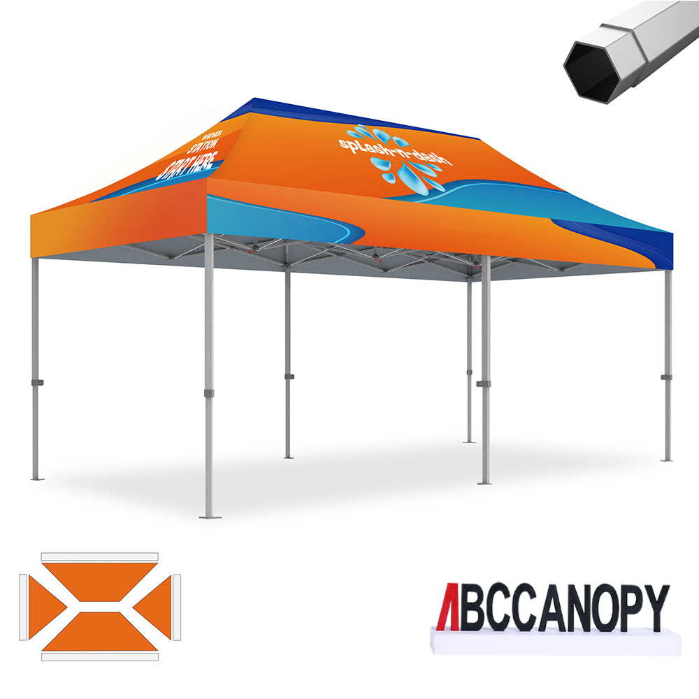 ABCCANOPY Custom Canopy Tent Heavy Duty Pop Up Shelter (S1 Nova Base™-Frame) - 8x8, 10x10, 10x15, 10x20