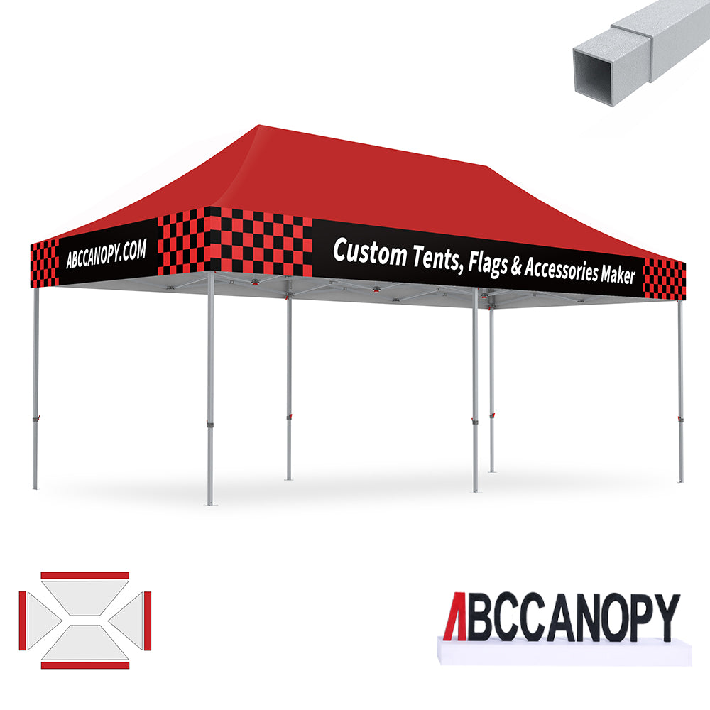 S2 Crux Start™-Core Custom Canopy Tent Square Tube 10x10, 10x15, 10x20