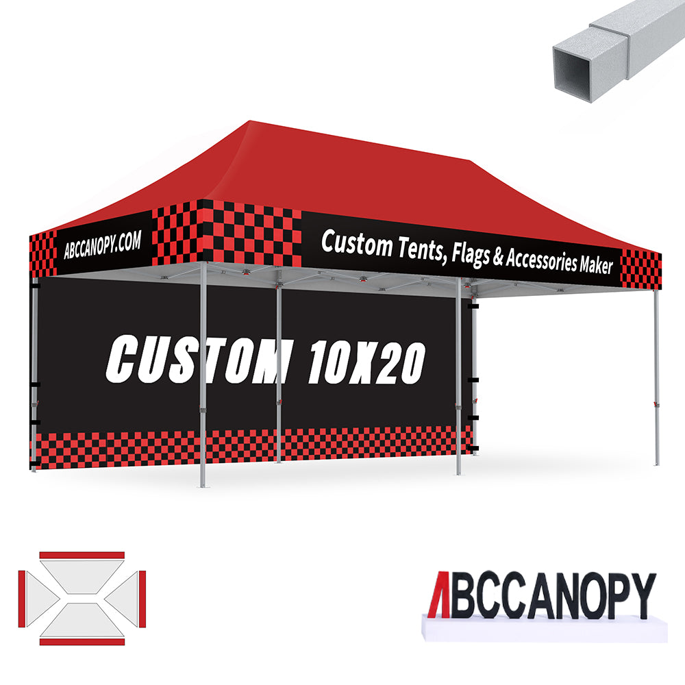 S2 Crux Start™-Core Custom Canopy Tent Square Tube 10x10, 10x15, 10x20