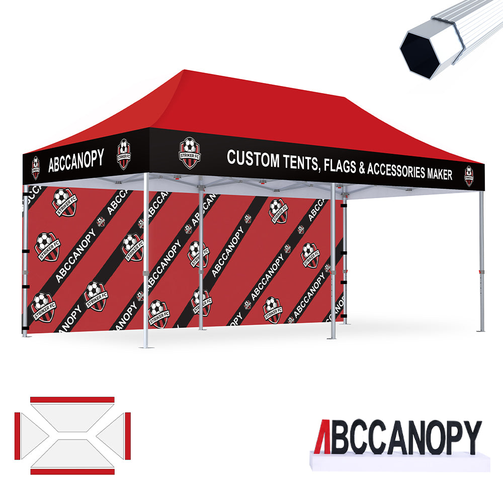 S3 BenchMark Brio™ Fort Custom Aluminum Canopy 10x10, 10x15, 10x20