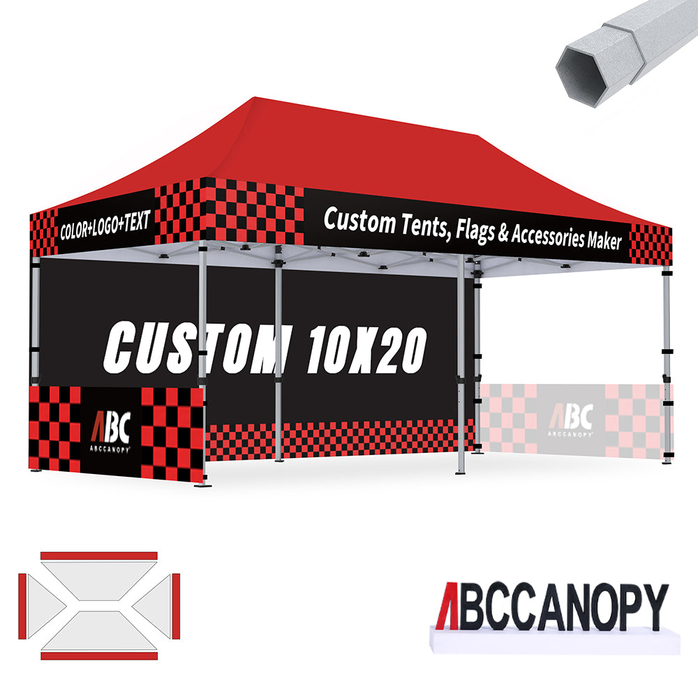 S3 BenchMark Brio™ Shield Custom Aluminum Canopy 10x10, 10x15, 10x20
