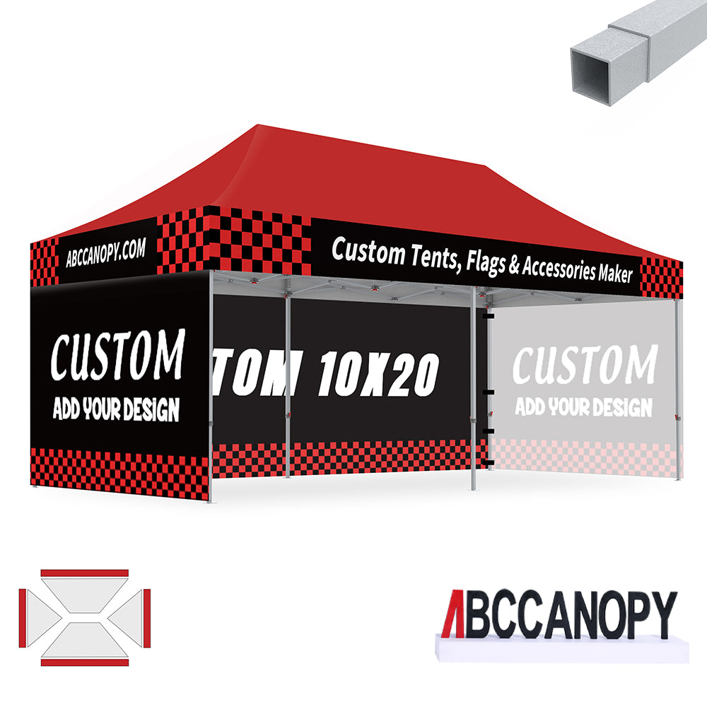 S2 Crux Start™-Core Custom Canopy Tent Square Tube 10x10, 10x15, 10x20