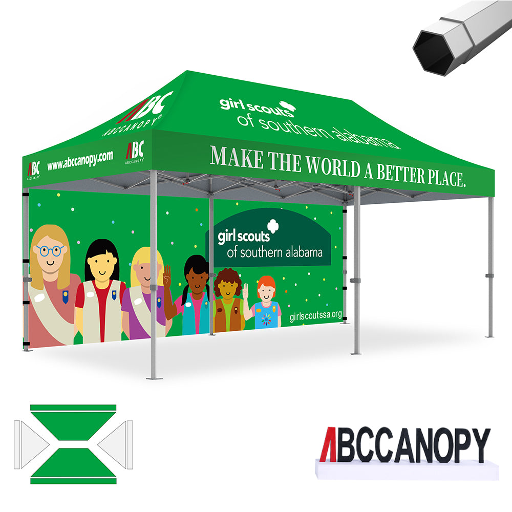 ABCCANOPY Custom Canopy Tent Brand Union (S1 Nova Base™) - 10x10, 10x15, 10x20