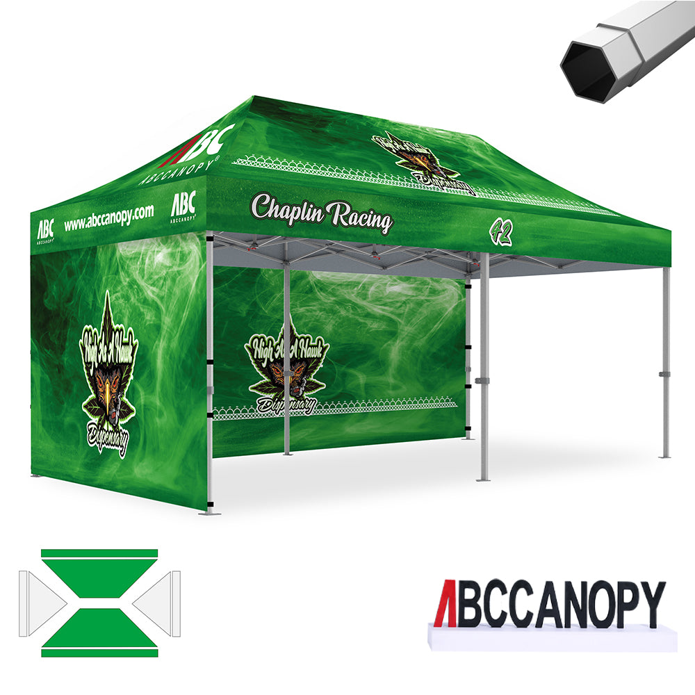 ABCCANOPY Custom Canopy Tent Brand Union (S1 Nova Base™) - 10x10, 10x15, 10x20