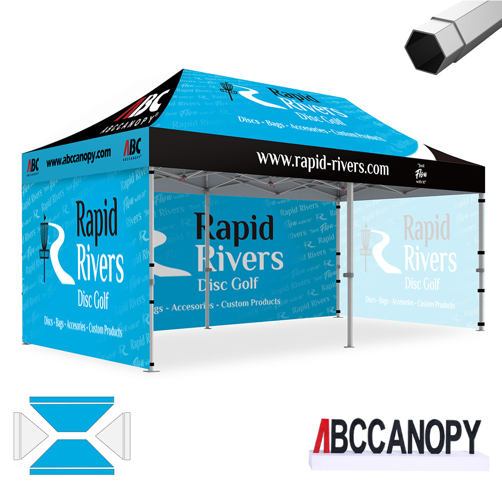 ABCCANOPY Custom Canopy Tent Brand Union (S1 Nova Base™) - 10x10, 10x15, 10x20