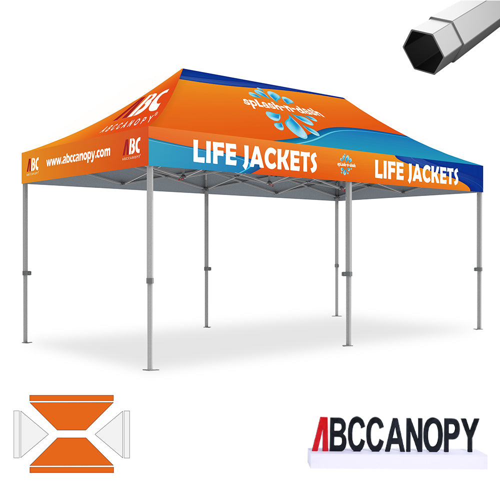 ABCCANOPY Custom Canopy Tent Brand Union (S1 Nova Base™) - 10x10, 10x15, 10x20