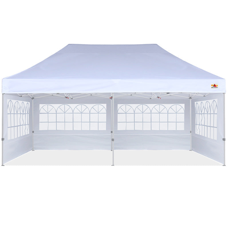 ABCCANOPY S1 Nova Base™-Lite Commercial Pop Up Canopy Tent with Window Sidewalls 4-Pack